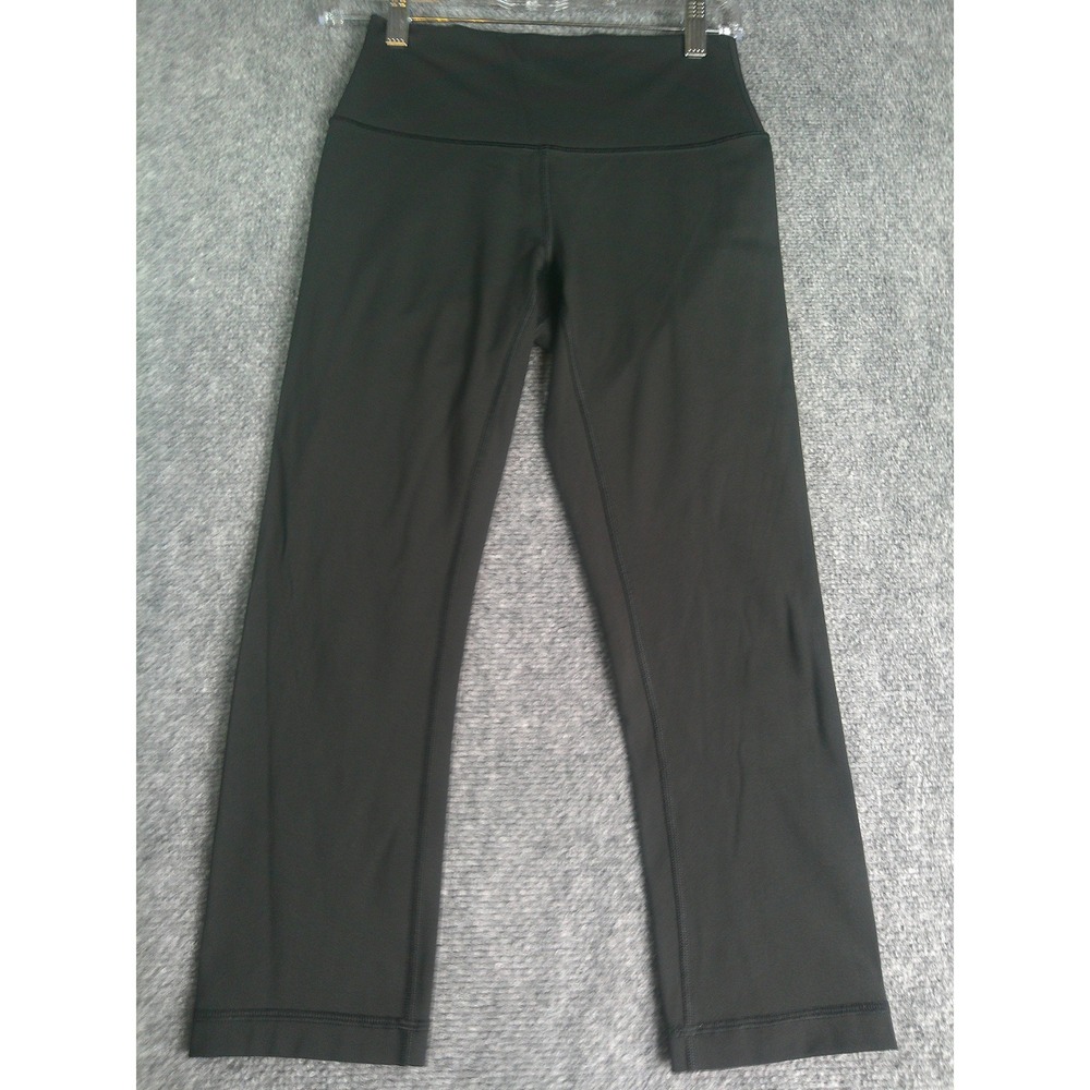 Lululemon Black High Rise Yoga Training Legging's Women's Size 6 Cropped Capri